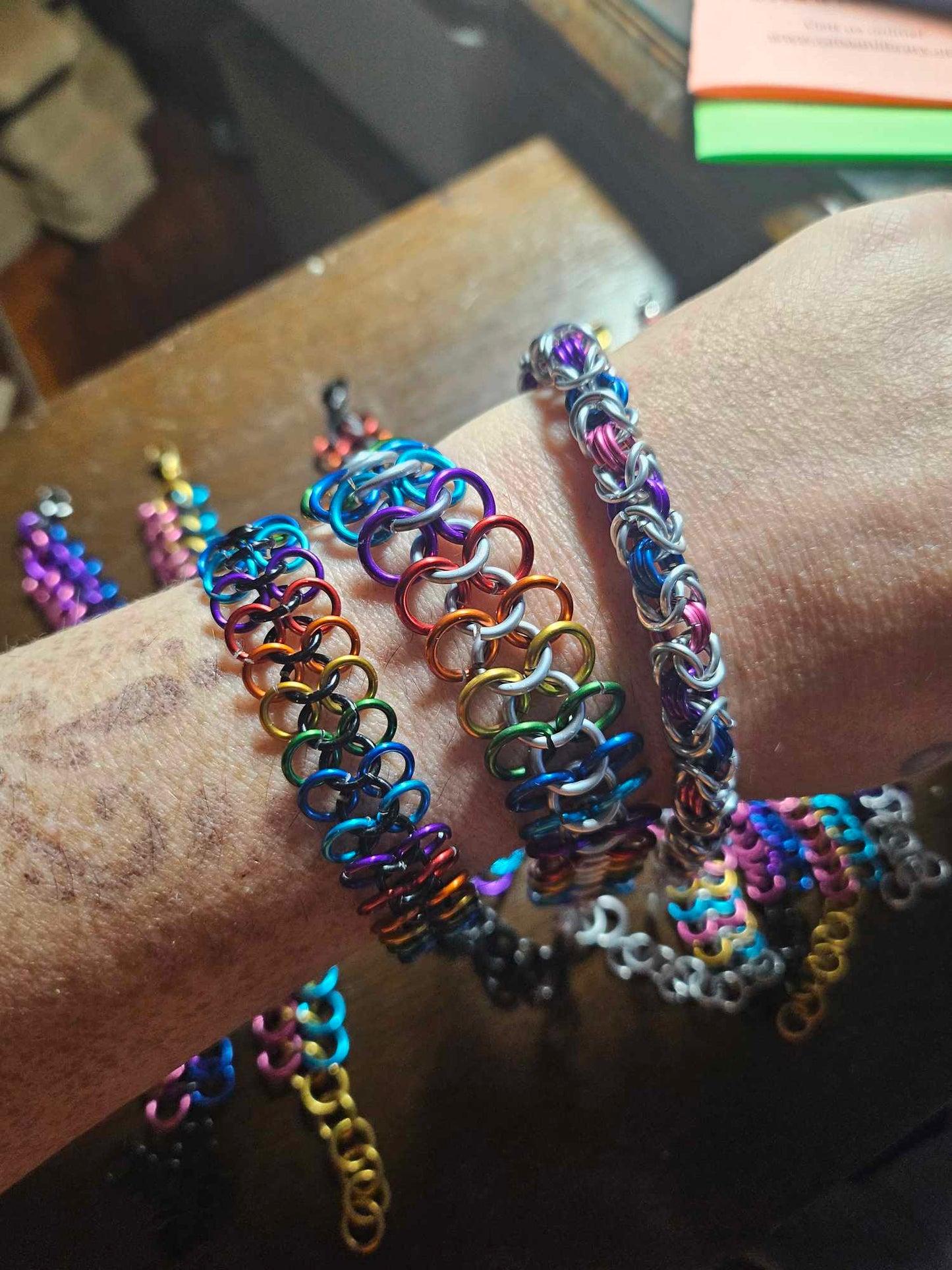 16 gauge (chunky) 4 in 1 Chainmaille Pride